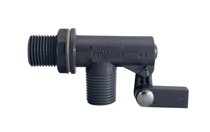 [Australia - AusPower] - Kerick Valve PT050525 PVC Float Valve, Tank Mount, 12.5 gpm at 60 psi, 1/2" NPT Male 