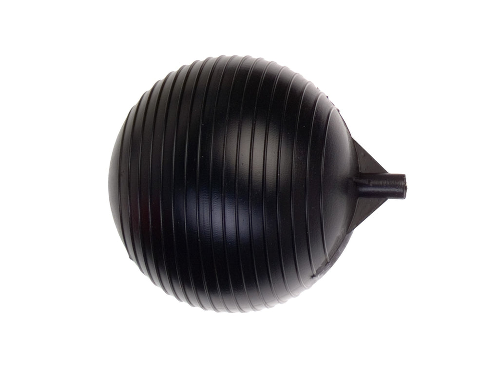 [Australia - AusPower] - Kerick Valve PF06 Polyethylene Sphere Float Ball, 6" Diameter, 6" Length, 1/4" Female Thread,Black 
