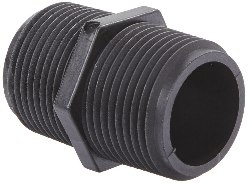 [Australia - AusPower] - Banjo NIP100-SH Polypropylene Pipe Fitting, Short Nipple, Schedule 80, 1" NPT Male, 2" Length 1" x Cl 