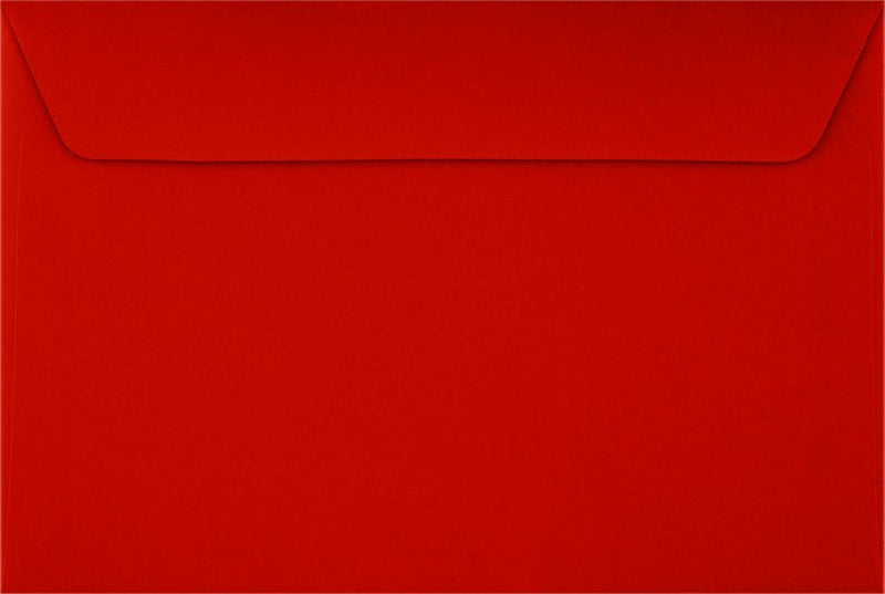 [Australia - AusPower] - 6 x 9 Booklet Envelopes - Holiday Red (50 Qty.) 
