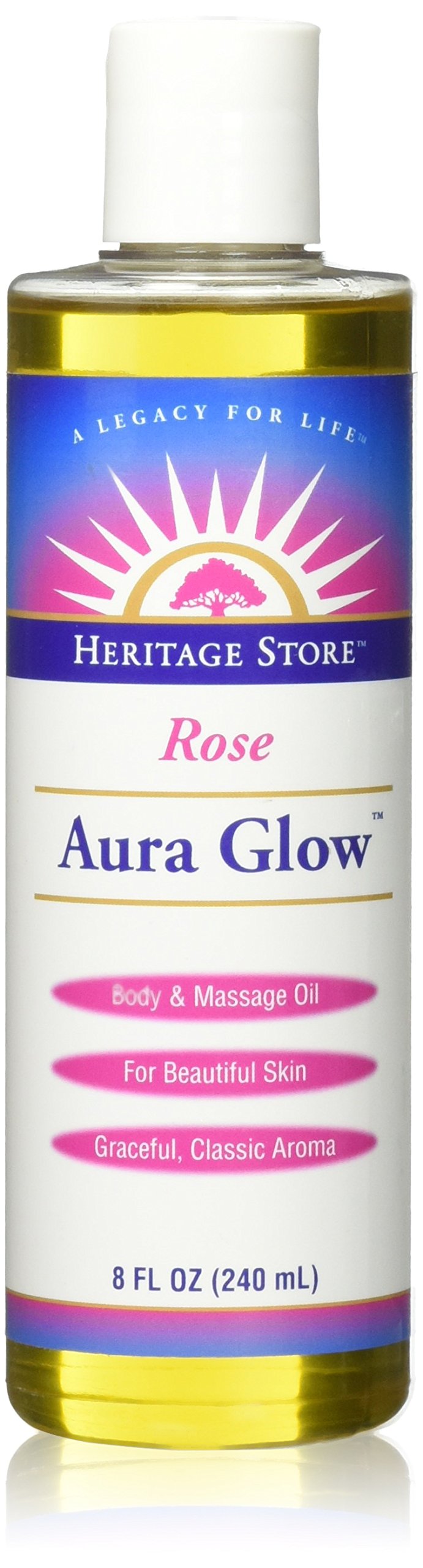 [Australia - AusPower] - Aura Glow Massage Oil-Rose Heritage Store 8 oz Liquid 