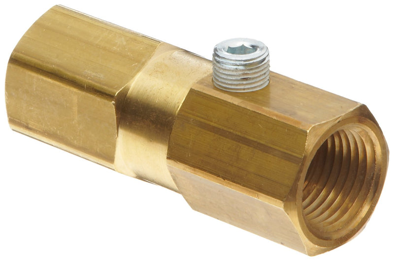 [Australia - AusPower] - Control Devices-IC25-AB Brass Check Valve, Poppet Type, 1/4" NPT Female Threaded 2-1/8 Inches IC25-AB 