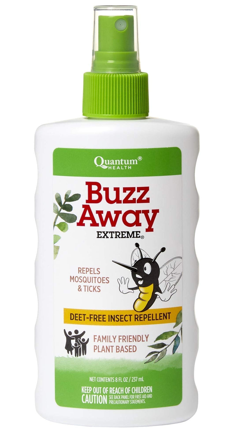 [Australia - AusPower] - Quantum Health Buzz Away Extreme - DEET-free Insect Repellent, Essential Oil Bug Spray - Small Children and Up, Travel Friendly, 8 Fl Oz 