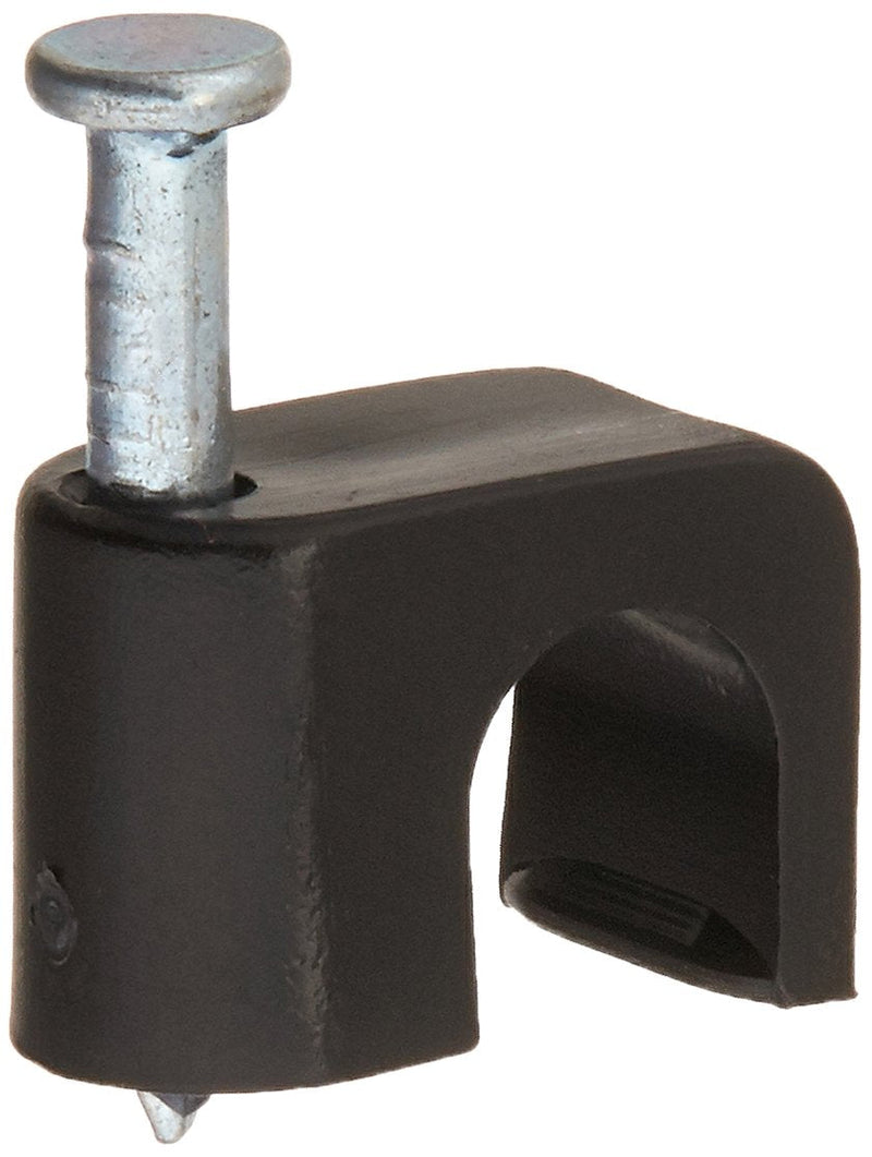 [Australia - AusPower] - Gardner Bender PCS-1600T Masonry Coaxial Staple, ¼ Inch., Clip-on, Secures RG-6 / RG-6Q / RG-59, Polyethylene - UV Resistant, Splinter Free, 25 Pk., Black 