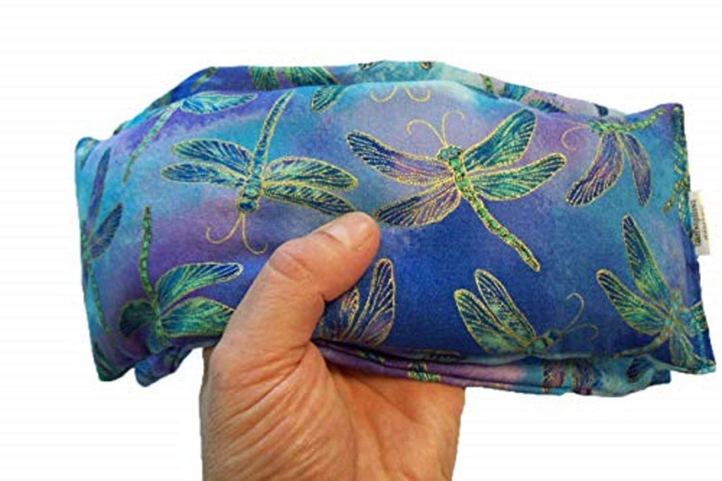 [Australia - AusPower] - (Take Two Pillows) One Flax Seed Eye Pillow with Lavender Buds and Matching Slip Cover. (10 x 4 x 1 inches). Don’t take Pills! Take Pillows! 