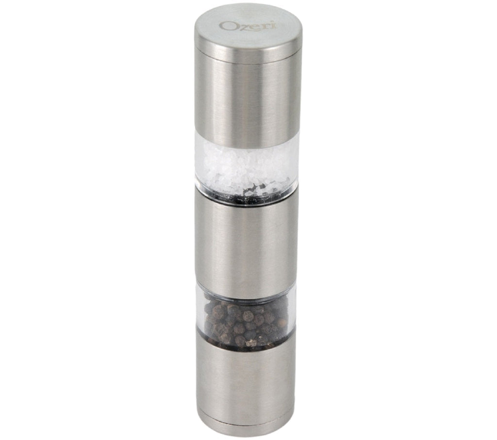 [Australia - AusPower] - Ozeri Fresko Stainless Steel Salt and Pepper Mill and Grinder, Silver 