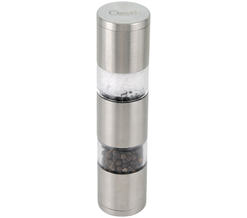 [Australia - AusPower] - Ozeri Fresko Stainless Steel Salt and Pepper Mill and Grinder, Silver 