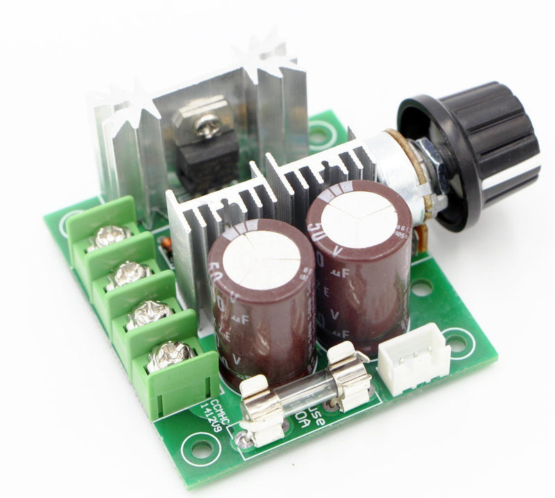 [Australia - AusPower] - RioRand 12V-40V 10A PWM DC Motor Speed Controller with Knob-High Efficiency, High Torque, Low Heat Generating with Reverse Polarity Protection, High Current Protection 