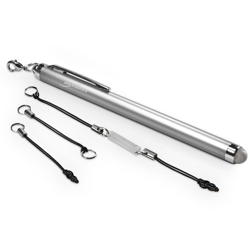 [Australia - AusPower] - Stylus Pen for Kindle Fire (1st Gen 2011) (Stylus Pen by BoxWave) - EverTouch Capacitive Stylus, Fiber Tip Capacitive Stylus Pen - Metallic Silver 