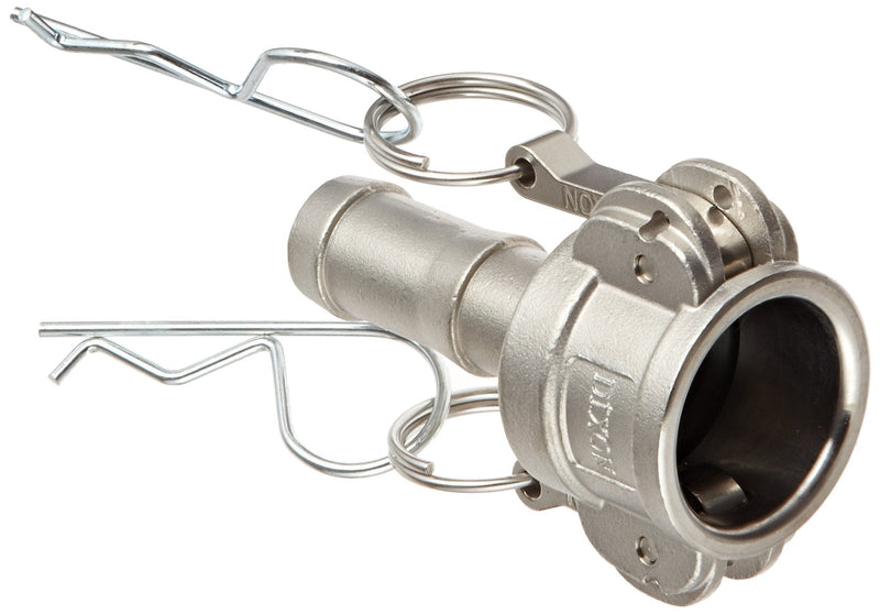 [Australia - AusPower] - Dixon Valve & Coupling G75-C-SS Investment Cast Stainless Steel 316 Global Type C Cam and Groove Hose Fitting, 3/4" Socket x 3/4" Hose ID Push-On 