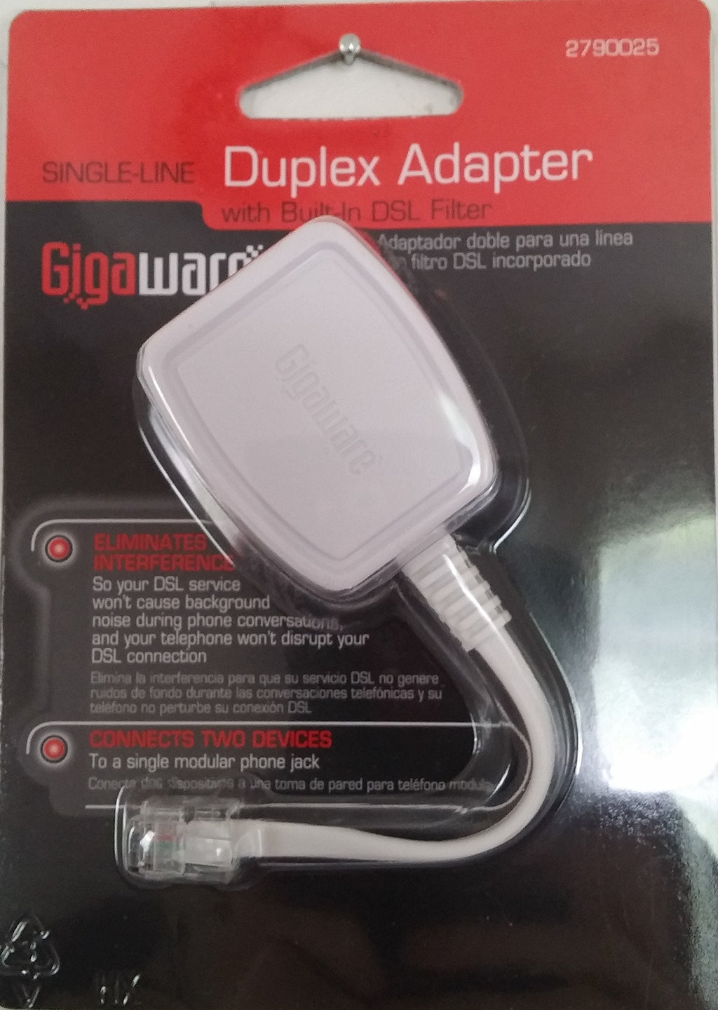 [Australia - AusPower] - GigaWare Single-Line Duplex DSL Filter 