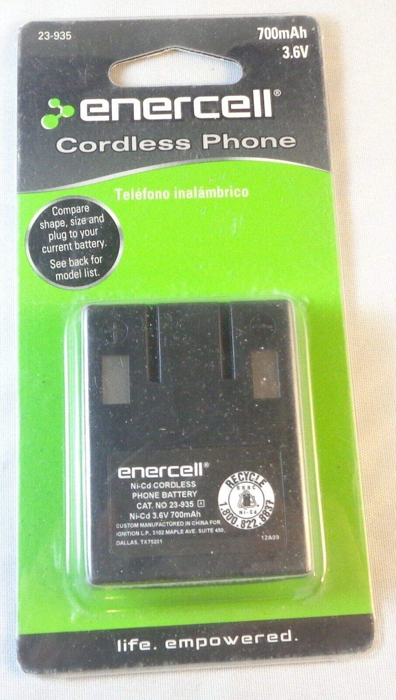 [Australia - AusPower] - Enercell 3.6V/700mAh Cordless Phone Battery (23-935) 