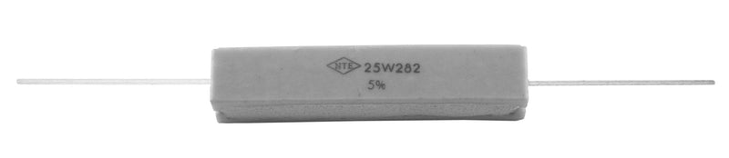 [Australia - AusPower] - NTE Electronics 25W030 Cermet Wire Wound Resistor, 5% Tolerance, Axial Lead, 25W, Flameproof, 30 Ohm Resistance One Color 