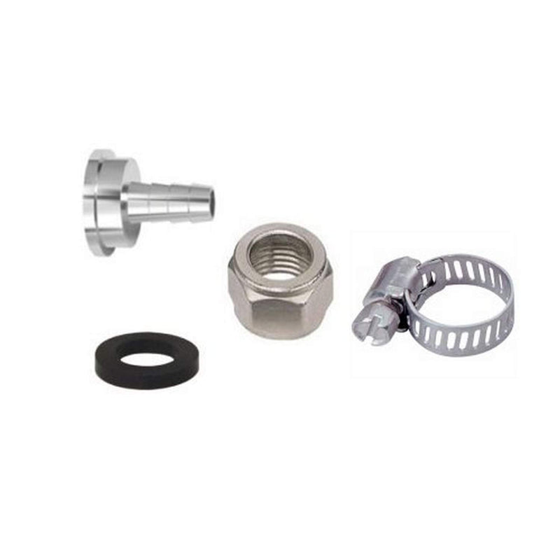 [Australia - AusPower] - Bev Rite CPCCM181 Connector Kit For Beer Line Chrome Tail Piece with Hex Nut 