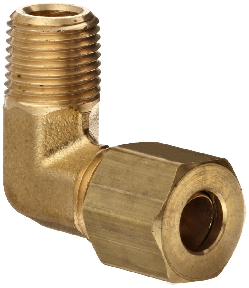 [Australia - AusPower] - Dixon 169C-0402 Brass Compression Tube Fitting, Elbow, 1/4" Tube OD x 1/8" NPTF Male 