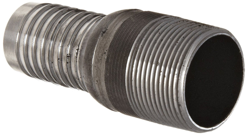 [Australia - AusPower] - Dixon BST15 Brass Hose Fitting, King Combination Nipple Threaded End with No Knurl, 1-1/4" NPT Male x 1-1/4" Hose ID Barbed 1-1/4"-11-1/2 NPT Male x 1-1/4" Hose ID Barbed 