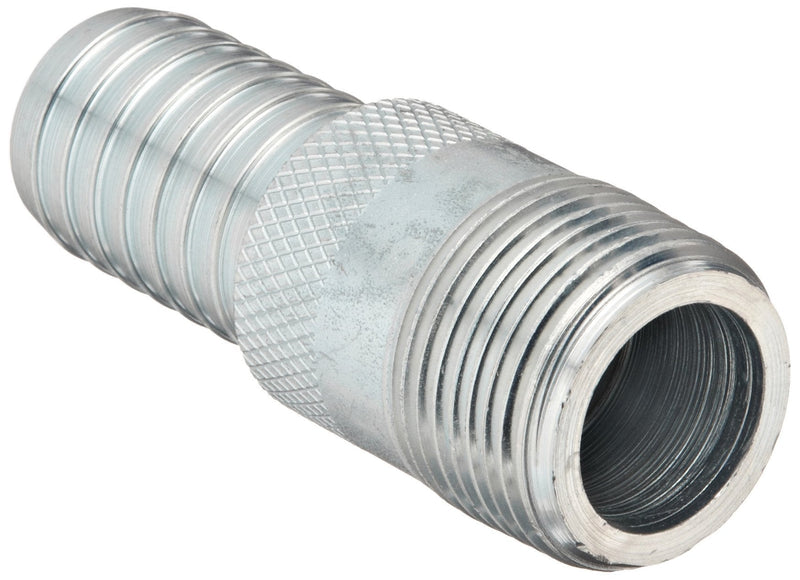 [Australia - AusPower] - Dixon STC10 Plated Steel Hose Fitting, King Combination Nipple Threaded End with Knurled Wrench Grip, 1" NPT Male x 1" Hose ID Barbed 1"-11-1/2 NPT Male x 1" Hose ID Barbed 