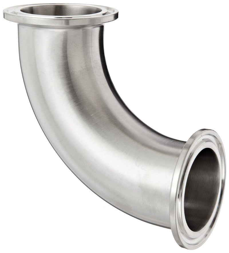 [Australia - AusPower] - Dixon B2CMP-R150 Stainless Steel 316L Sanitary Fitting, 90 Degree Clamp Elbow, 1-1/2" Tube OD 