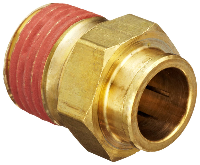 [Australia - AusPower] - Dixon 6816X16 Brass Push-to-Connect Air Tube Fitting, Male Connector, 1/2" Tube OD x 1/2" NPTF Male 