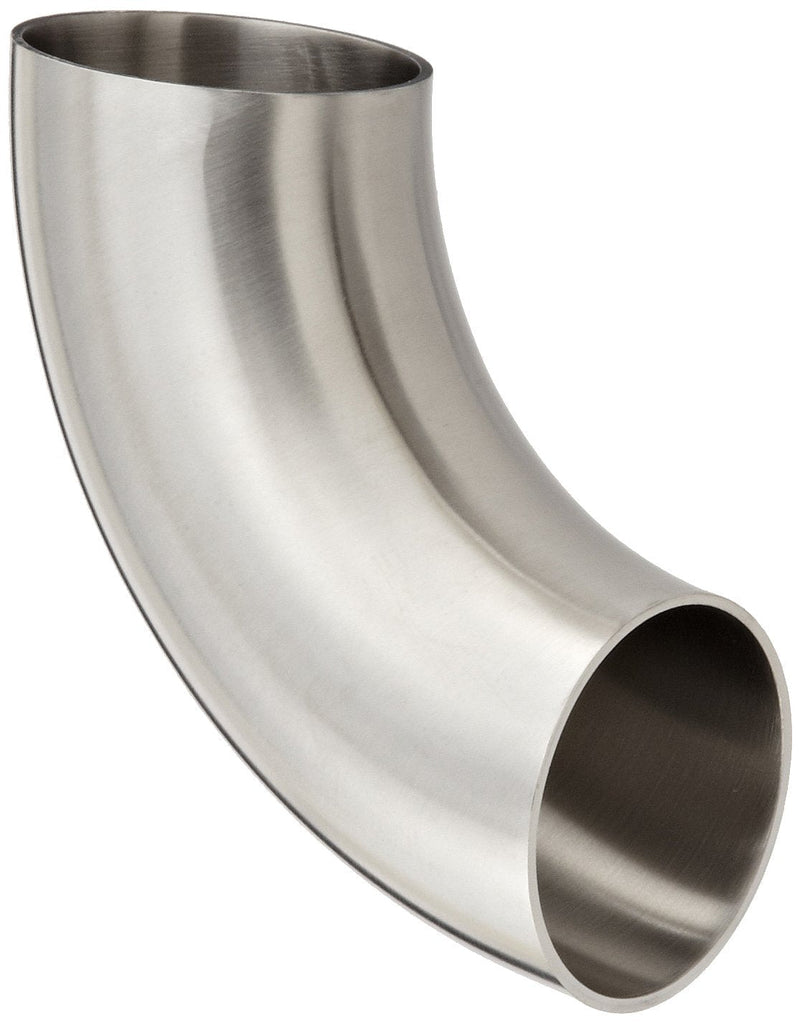 [Australia - AusPower] - Dixon B2WCL-R200P Stainless Steel 316L Sanitary Fitting, 90 Degree Polished Weld Short Elbow, 2" Tube OD 