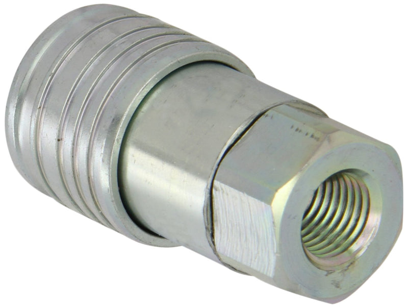 [Australia - AusPower] - Dixon Valve & Coupling 2HTF2 Steel Flush Face Hydraulic Quick-Connect Fitting, Coupler, 1/4" Coupling x 1/4"-18 NPTF 
