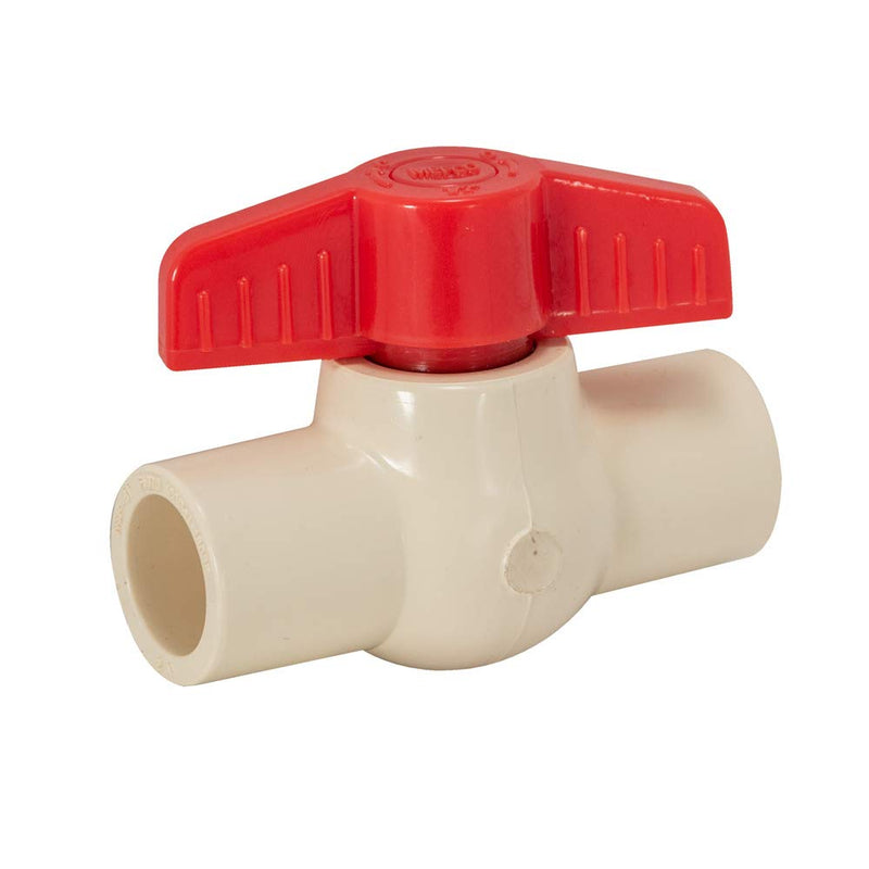 [Australia - AusPower] - Eastman 48636 Schedule 80 Cpvc Ball Valve , White , 1/2" Slip 
