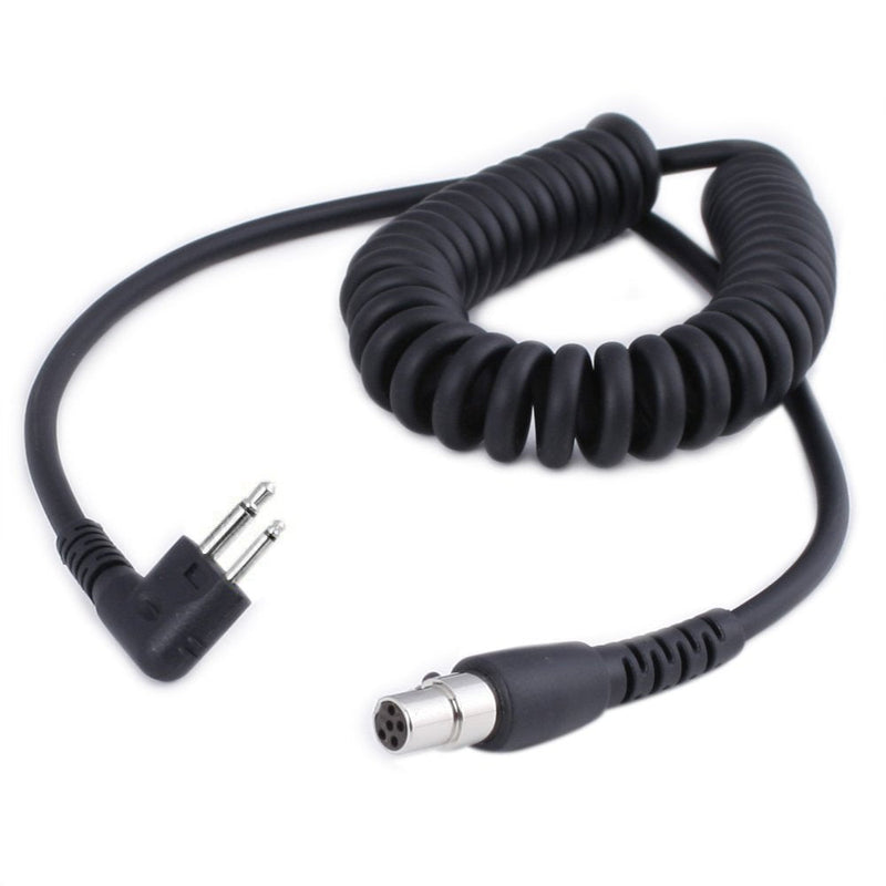 [Australia - AusPower] - Rugged Radios CC-MOT 2-Pin to 5-Pin Coil Cord Cable For Motorola, HYT, Black Box Radio, and Speedcom Two Way Handheld Radios and Headsets 