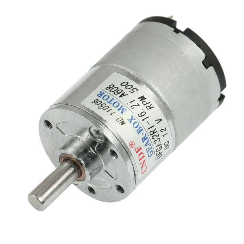 [Australia - AusPower] - uxcell DC 12V 50mA 500RPM 0.3Kg-cm High Torque D-Shaft Permanent Magnetic Gear Motor 