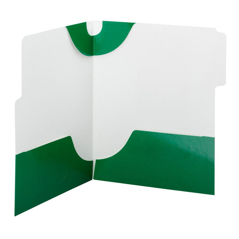 [Australia - AusPower] - Smead SuperTab Lockit Two-Pocket Folder, Extra Wide 1/3-Cut Tab First Position, Letter Size, Green, 5 per Pack (87965) 