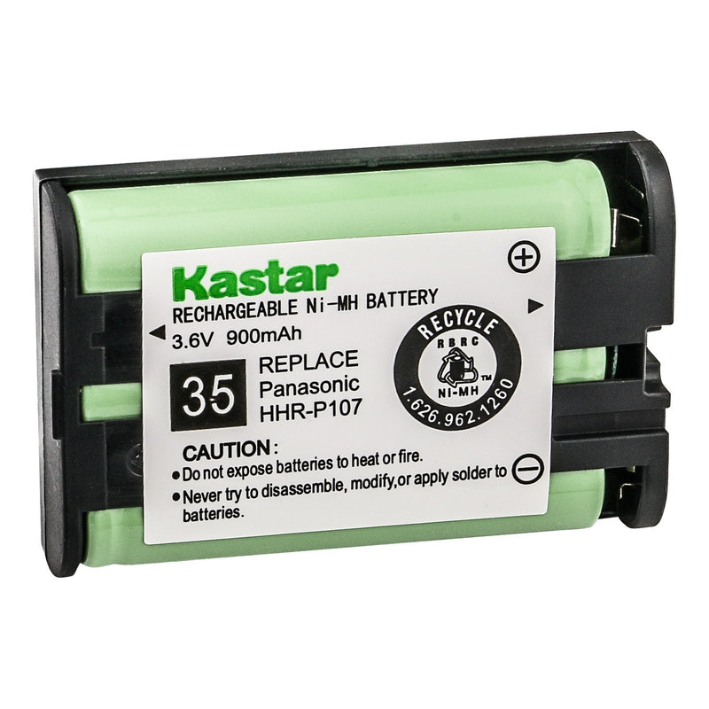 [Australia - AusPower] - Kastar Cordless Phone Battery Replacement for Radio Shack 23-499 Cordless Phone , Panasonic HHR-P107 HHR-P107A HHR-P107A/1B Type 35 and Sennheiser BA300 