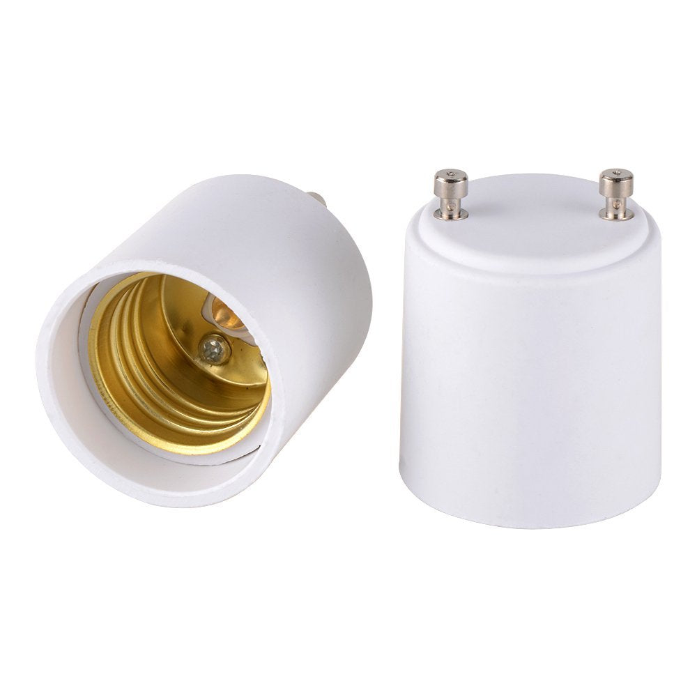 [Australia - AusPower] - Onite 2pcs GU24 to E27 E26 Adapter for LED Bulb, GU24 to Medium Base Converts Your Pin Base Fixture to Standard Screw-in Lamp Socket 
