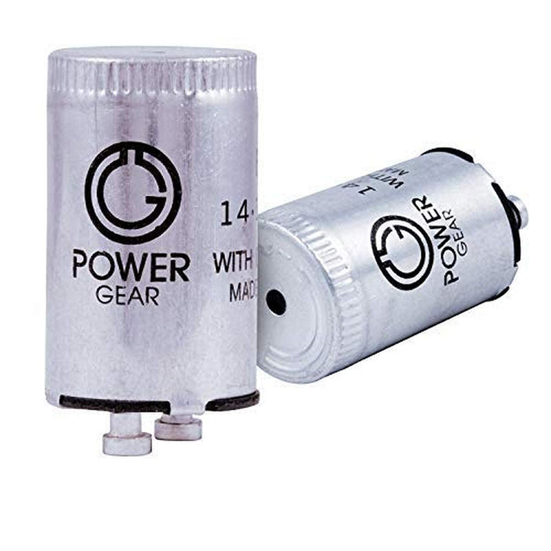 [Australia - AusPower] - Power Gear Fluorescent Starter, FS-2, Standard ( 2-pin ), 2-Pack, 54388 Metallic 