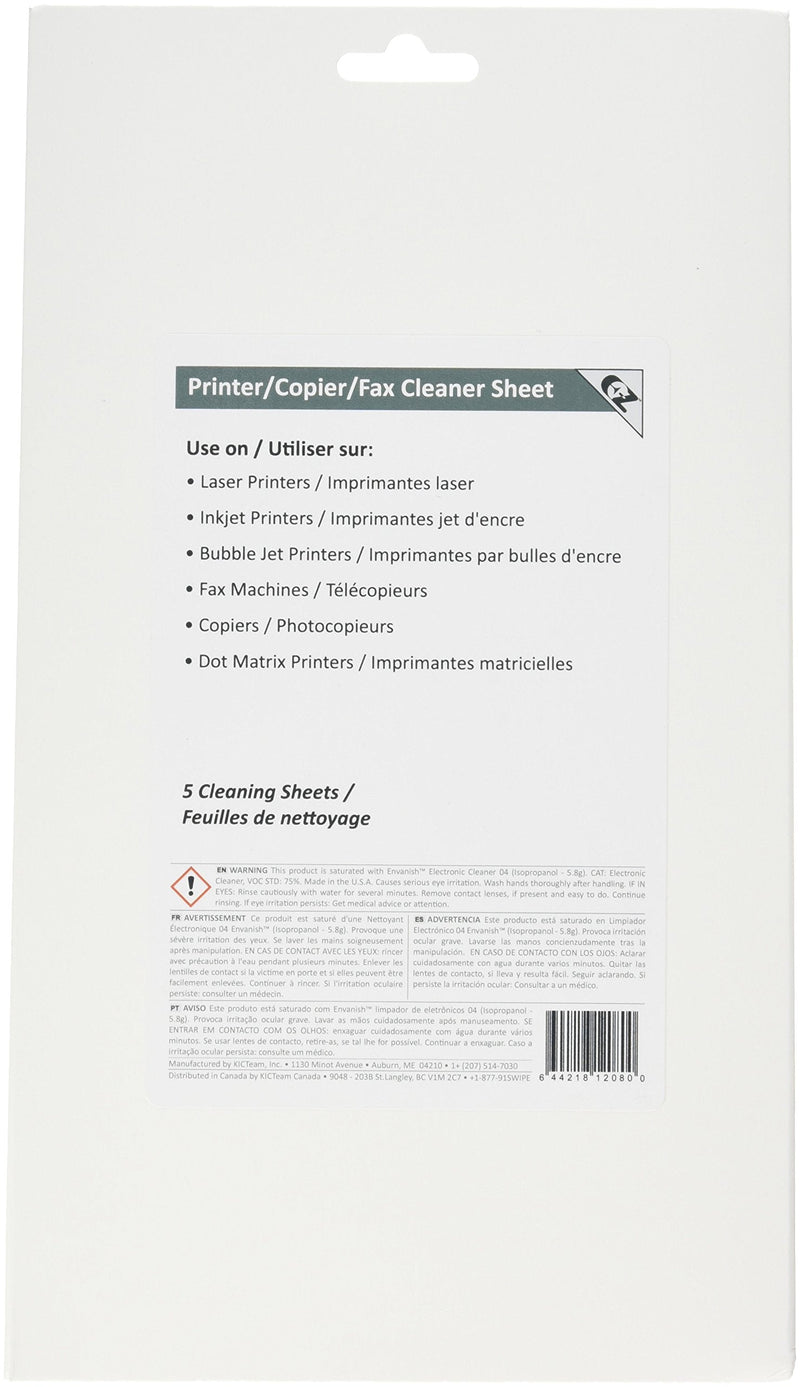 [Australia - AusPower] - 3K2-PCFF5 Three Pack EZ Printer/Copier/Fax Cleaner Sheet (15) by Waffletechnology 15 Sheets 