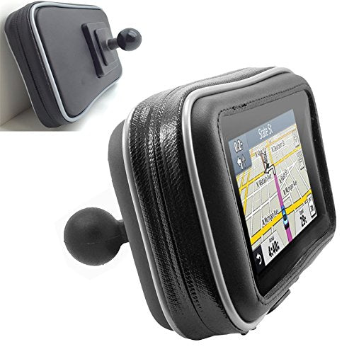 [Australia - AusPower] - ChargerCity 5" GPS Screen Water Resistant Case w/1" inch Ball Connection (Compatible with Garmin Nuvi Drive Drive Smart 50 51 52 55 56 57 57LM 25xx 2558 2559 2589 2599 dēzl 570 580 LMT LM GPS) 