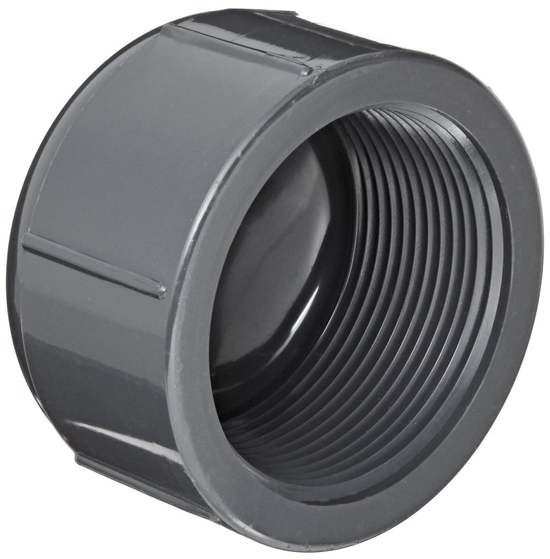 [Australia - AusPower] - Spears 848 Series PVC Pipe Fitting, Cap, Schedule 80, 1/2" NPT Female 0.5 Inch 