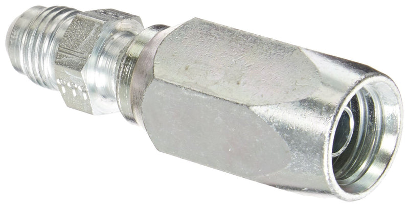 [Australia - AusPower] - EATON Weatherhead Coll-O-Crimp 33603E-605 Female Rigid Fitting, SAE 37 Degree, AISI/SAE 12L14 Carbon Steel, 3/16" Hose ID, 5/16" Tube Size 
