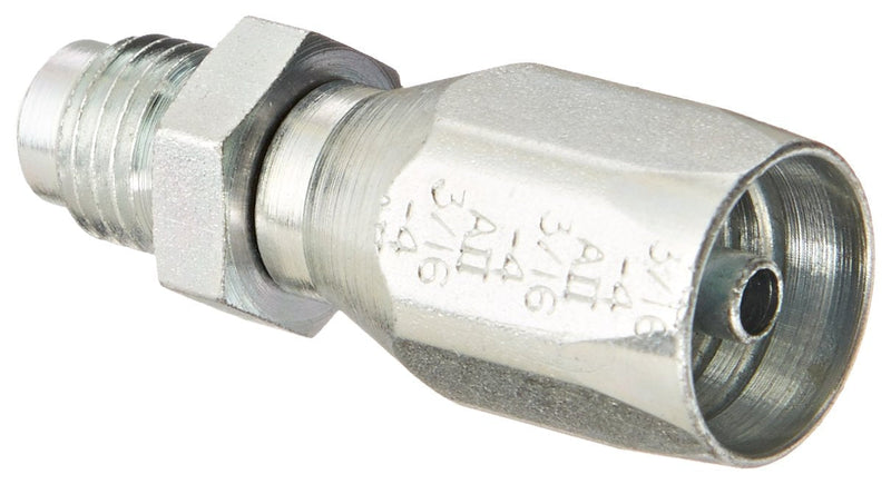 [Australia - AusPower] - EATON Weatherhead 24704N-304 Flare Male Rigid Fitting, SAE 45 Degree, AISI/SAE 12L14 Carbon Steel, 3/16" Hose ID, 1/4" Tube Size 