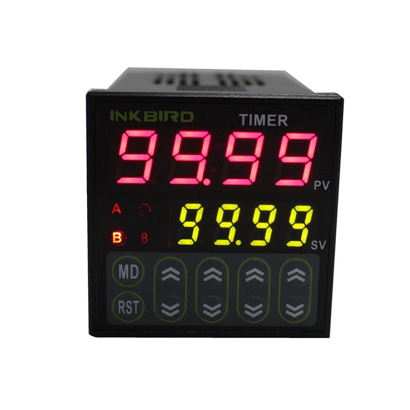 [Australia - AusPower] - Inkbird Digital Cycle Timer Switch Preset Scale IDT E2RH Relay Tact NPN PNP Input Dual Function Register 100-240V Programmable Time Setting IDT-E2RH Timer 