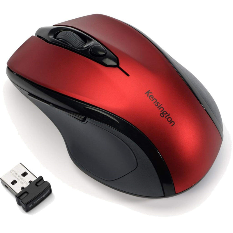 [Australia - AusPower] - Kensington Pro Fit Mid-Size Wireless Mouse, Ruby Red (K72422AM), 1.4" x 2.6" x 4" 