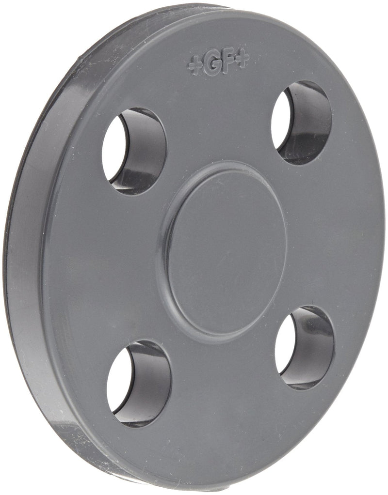 [Australia - AusPower] - GF Piping Systems PVC Pipe Fitting, Blind Flange, Schedule 80, Gray, 1/2" 0.5 Inch 