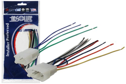 [Australia - AusPower] - Absolute USA H950/1761 Radio Wiring Harness for Toyota 1987-2008 Power 4 Speaker (70-1761, TWH-950) Standard Packaging 