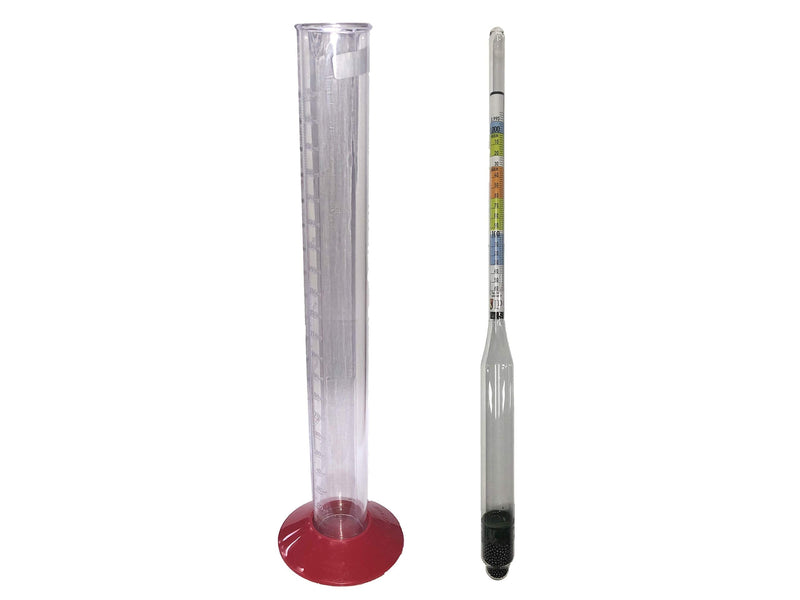 [Australia - AusPower] - Home Brew Ohio 6839-5068 Triple Scale Hydrometer and Test Jar Combo,Clear 