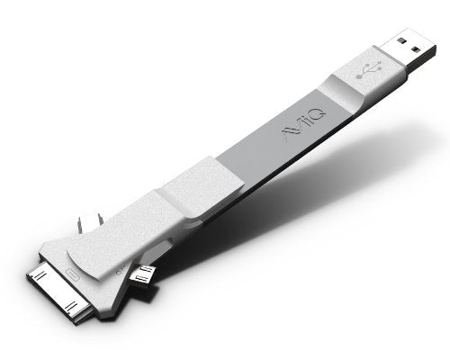[Australia - AusPower] - AViiQ Quick Change 3 in 1 USB 2.0 Short Cable with Clip (Apple 30pin, Micro, Mini) Apple 30 pin/micro/mini 