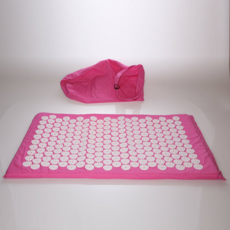 [Australia - AusPower] - Deluxe Comfort Acupuncture Mat with Carrying Bag - Natural Endorphin Energy Booster - Holistic Therapy - Great Stress Reliever - Mat, Pink, (ATM-BAG-07) 