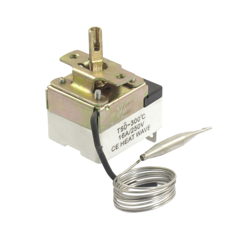 [Australia - AusPower] - uxcell 1NC 1NO AC 250 16A 50-300C Temperature Control Switch Capillary Thermostat for Oven Refrigerator Smoker Heater 