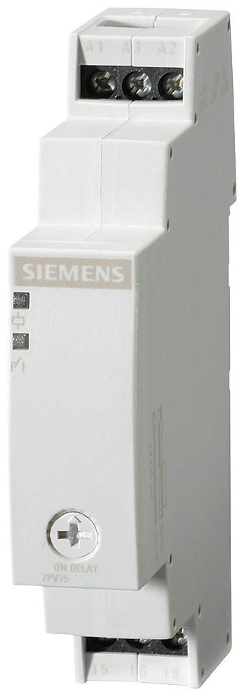 [Australia - AusPower] - Siemens 7PV1513-1AQ30 Timing Relay, On Delay Function, 5s-100s Time Setting Range, AC/DC 24 AC 100-127 V Control Voltage 