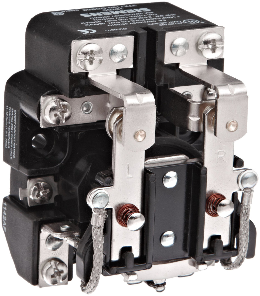 [Australia - AusPower] - SIEMENS - 3TX71300DB03 Siemens 3TX7130-0DB03 Basic Plug In Open Power Relay, DPDT Contacts, 40A Contact Rating, 12VDC Coil Voltage 