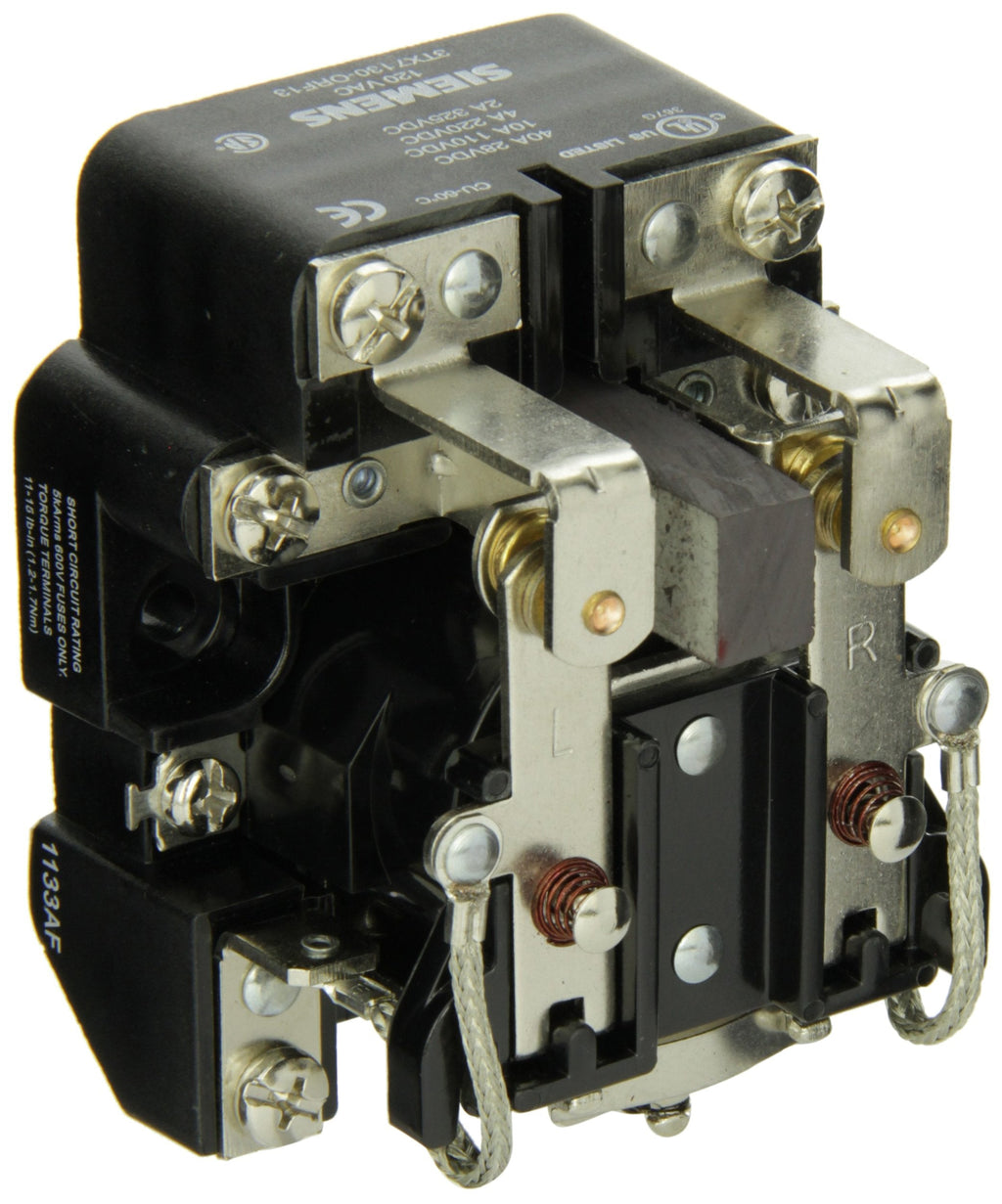 [Australia - AusPower] - Siemens 3TX7130-0RF13 Basic Plug In Open Power Relay, DPDT Mag Blowout Contacts, 40A Contact Rating, 120VAC Coil Voltage 