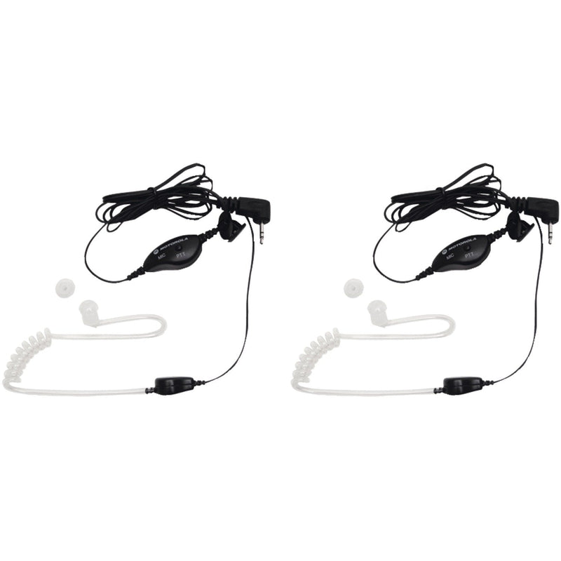 [Australia - AusPower] - Motorola 1518 Surveillance Headset with PTT Mic, Black, White 