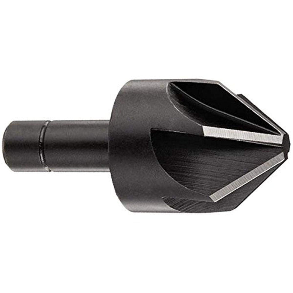 [Australia - AusPower] - KEO 55031 High-Speed Steel Single-End Countersink, Uncoated (Bright) Finish, 6 Flutes, 82 Degree Point Angle, Round Shank, 1/2" Shank Diameter, 1" Body Diameter 